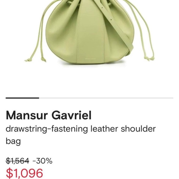Mansur Gavriel Lilium Bag Mint - Picture 1 of 4